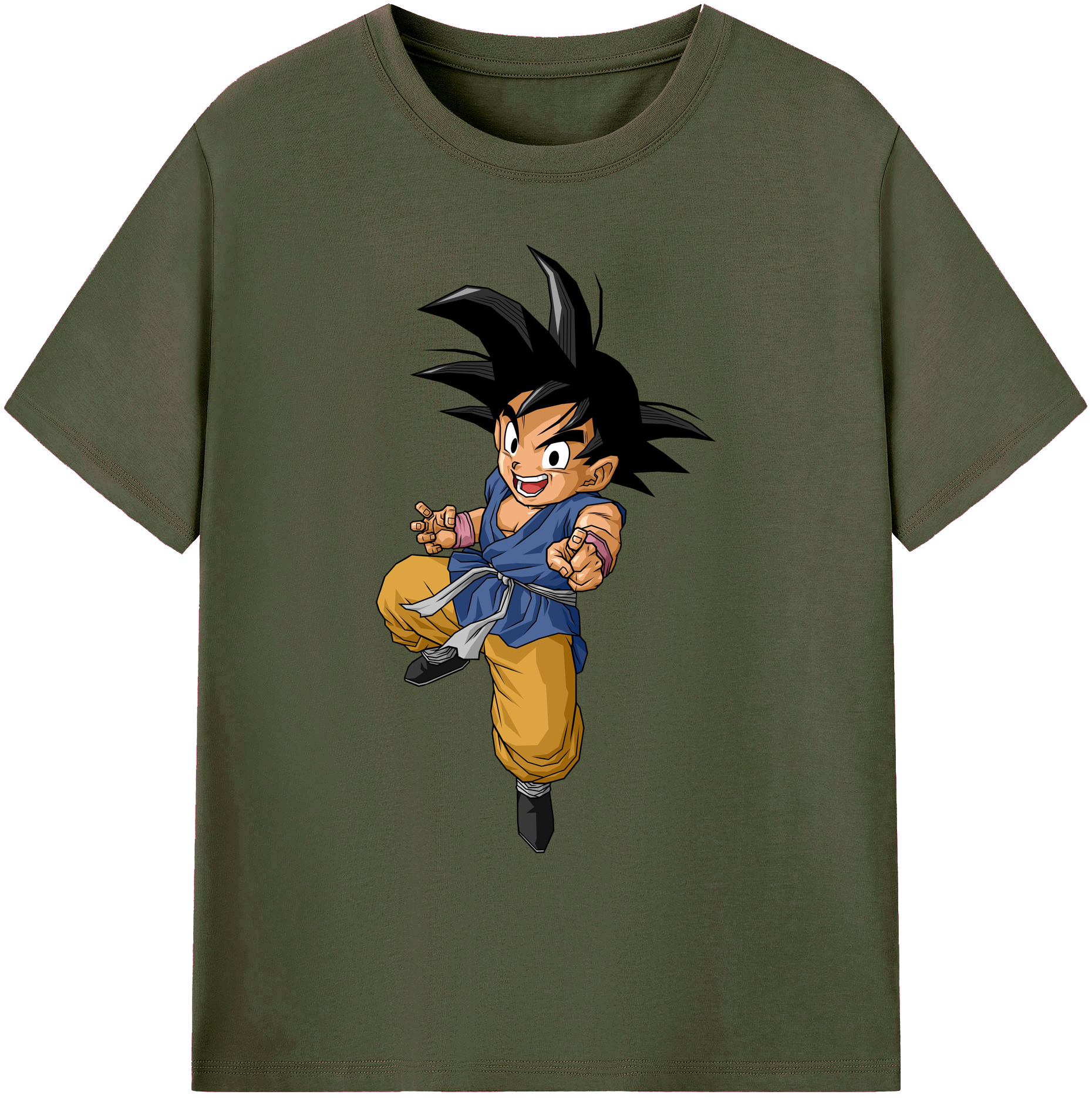（画像用） ドラゴンボール 孫悟空（そん ごくう）Son Goku カカロット DRAGON BALL Kakarotto 綿100％ メンズ半袖Tシャツ｜肌触りやわらか＆通気性